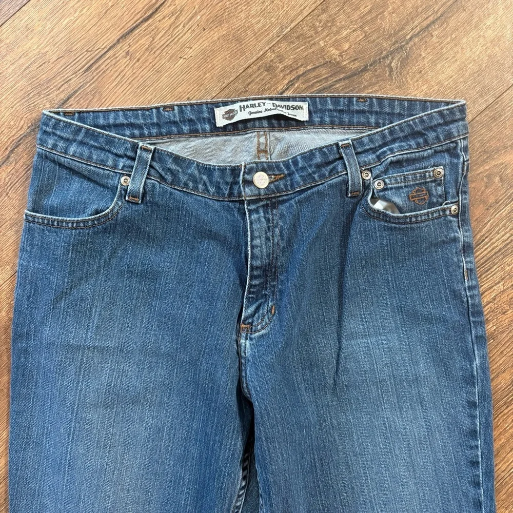 Harley Davidson women’s straight baggy jeans - Picture 2 of 4